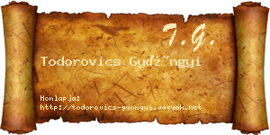 Todorovics Gyöngyi névjegykártya